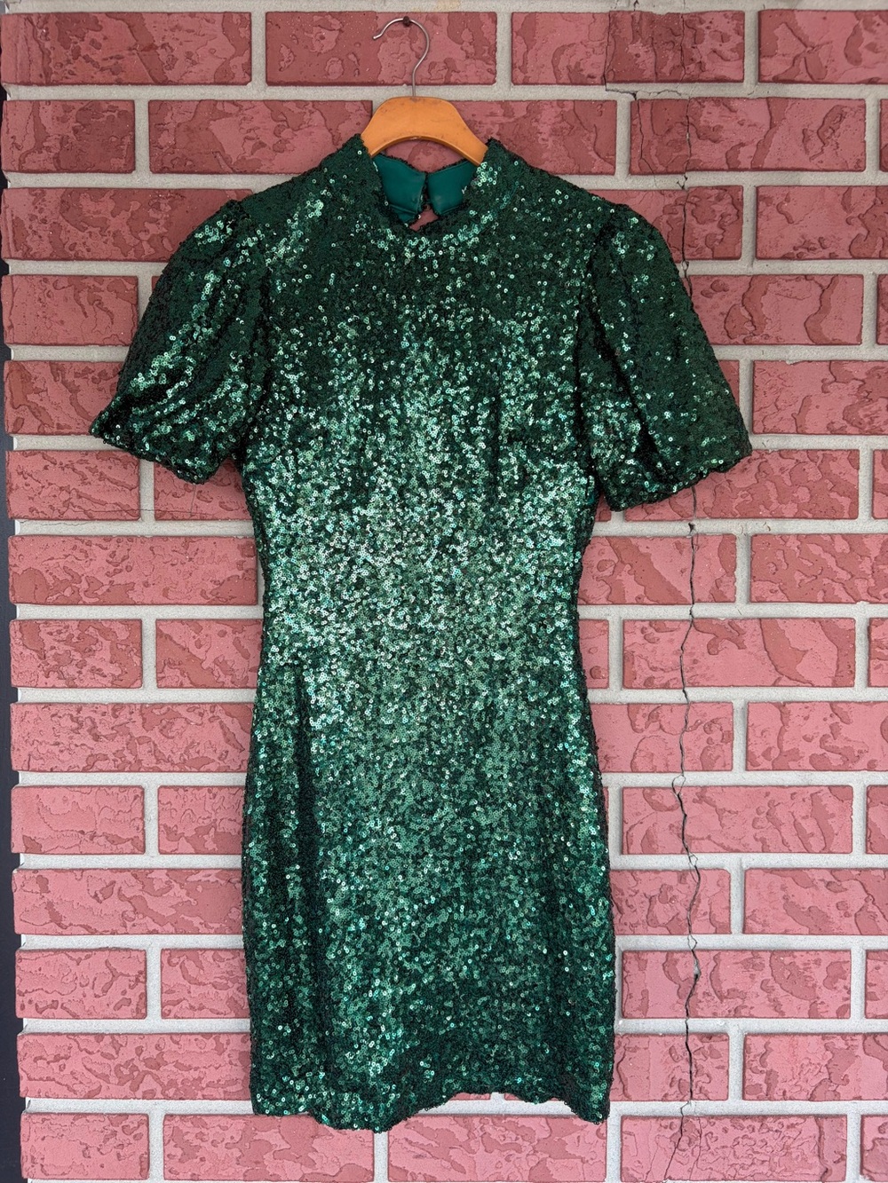 Xtraordinary Emerald Green Sequin Mini Dress
